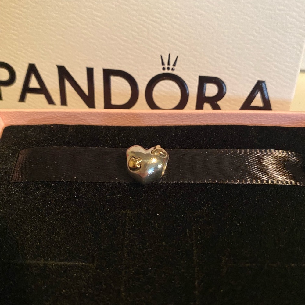 Pandora Love Struck 2 tone Authentic Charm